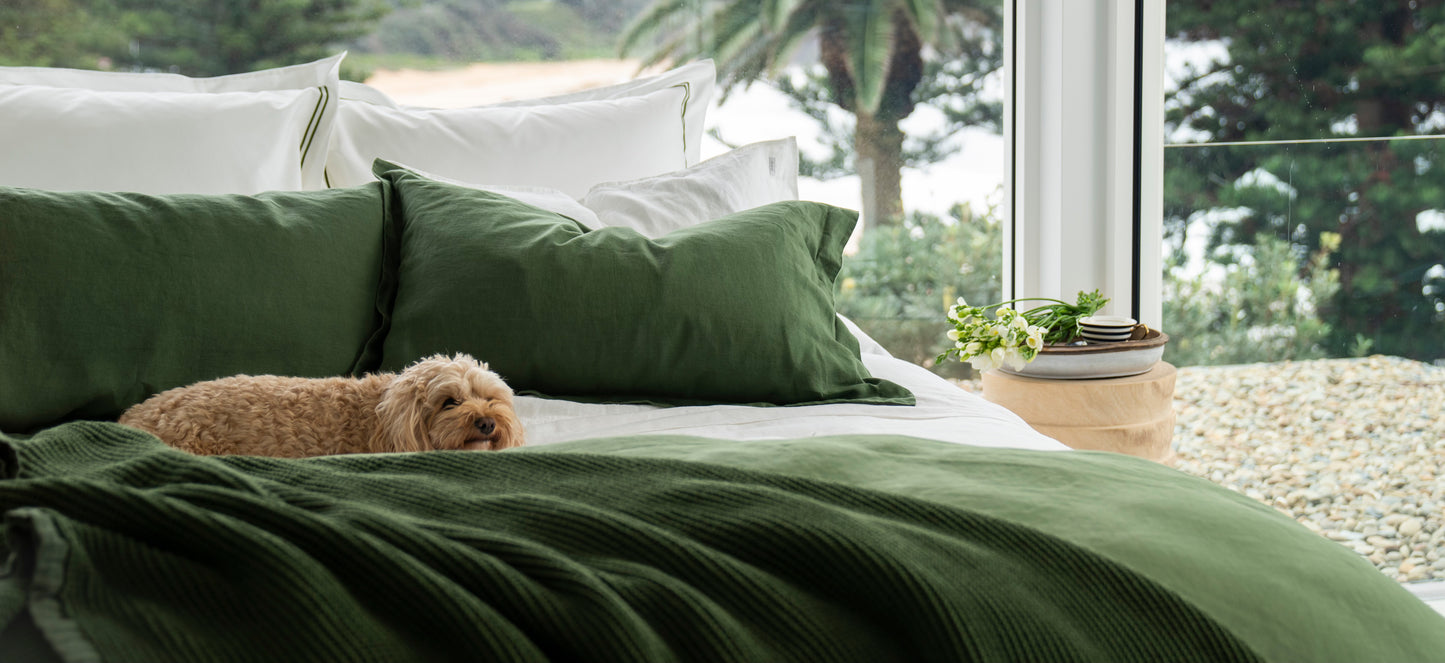 Embroidered Organic Cotton Quilt Covers
