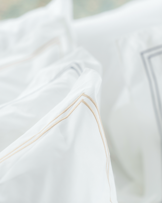 Embroidered GOTS Certified Organic Cotton Pillowcases