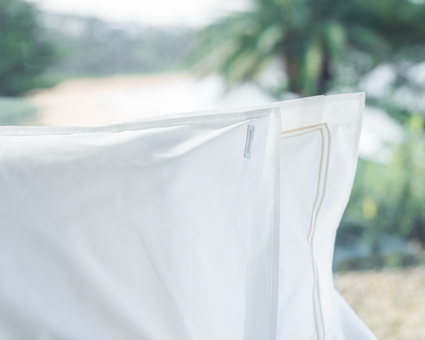 Embroidered GOTS Certified Organic Cotton Pillowcases